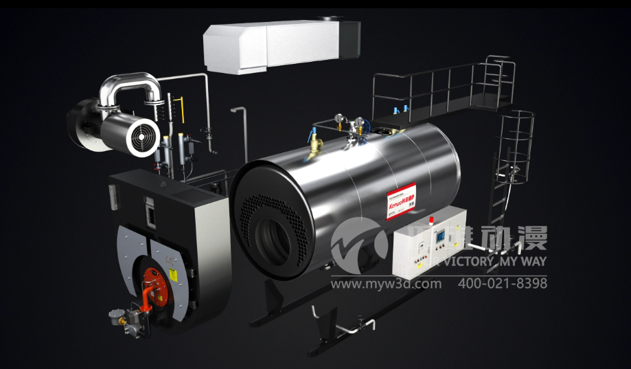 超低氮冷凝蒸汽鍋爐三維宣傳動(dòng)畫 超低氮冷凝蒸汽鍋爐三維宣傳動(dòng)畫