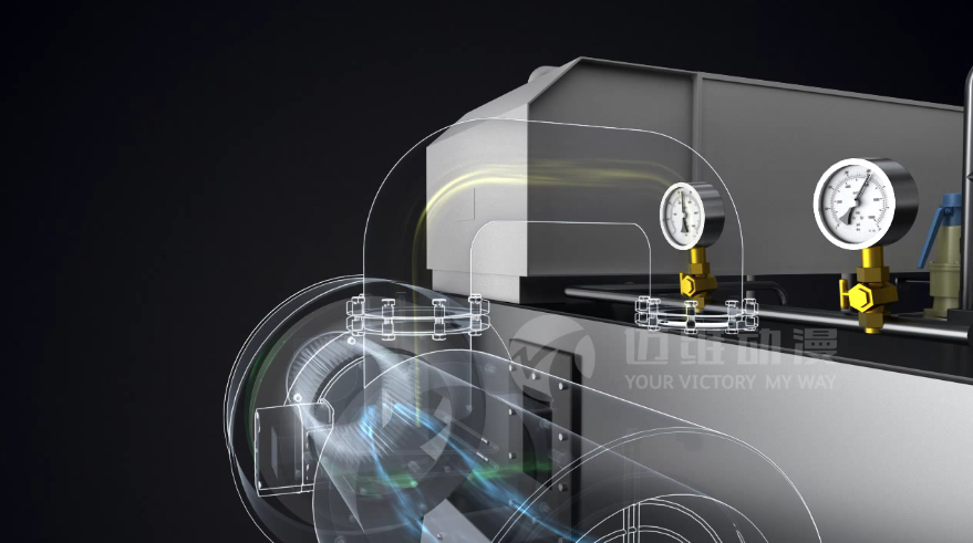 超低氮冷凝蒸汽鍋爐三維動(dòng)畫 超低氮冷凝蒸汽鍋爐三維動(dòng)畫