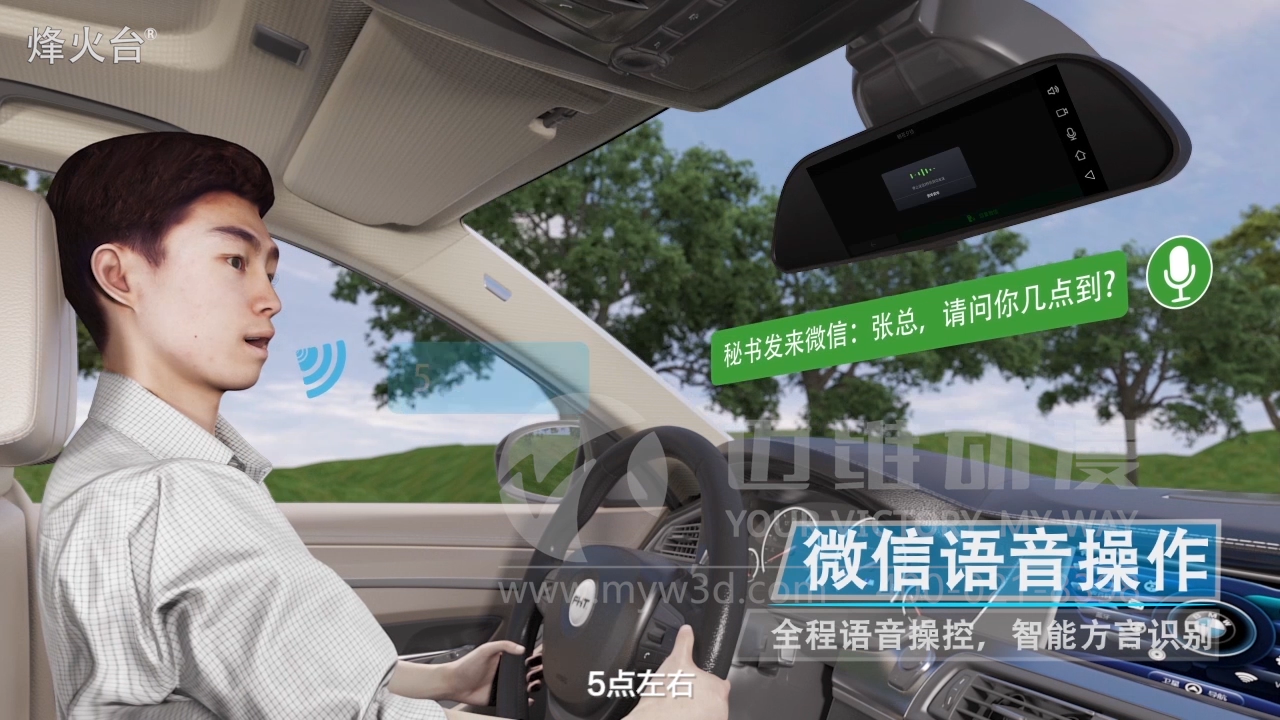 智能后視鏡產(chǎn)品演示動(dòng)畫