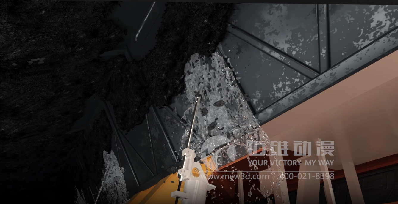 火車廂機(jī)器人自動清洗裝置三維動畫(圖1) 火車廂機(jī)器人自動清洗裝置三維動畫(圖1)