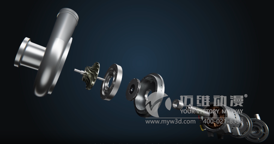 空氣懸浮高速離心鼓風(fēng)機(jī)三維動(dòng)畫(huà)展示(圖4) 空氣懸浮高速離心鼓風(fēng)機(jī)三維動(dòng)畫(huà)展示(圖4)