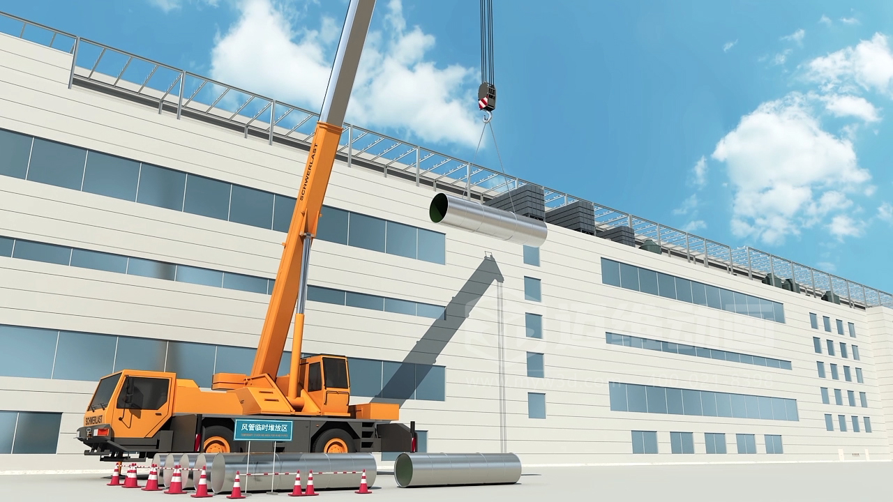 工藝排氣系統(tǒng)工程施工三維動(dòng)畫(huà)展示(圖4)