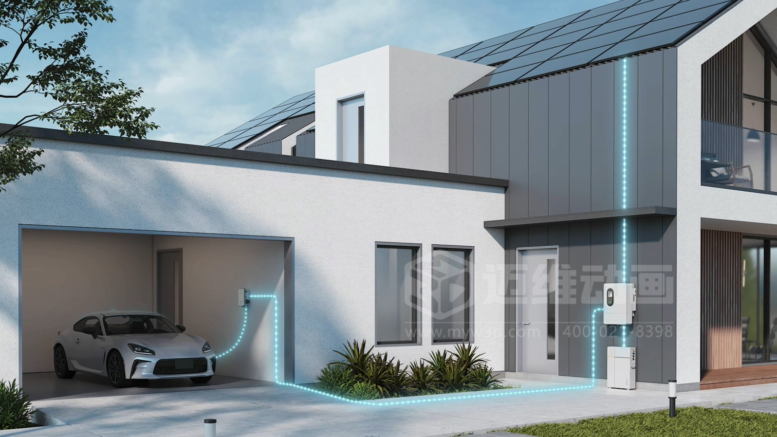 光伏儲(chǔ)能還能這樣「看」？三維動(dòng)畫(huà)鏡頭下的儲(chǔ)能電池簇充放電過(guò)程(圖8)