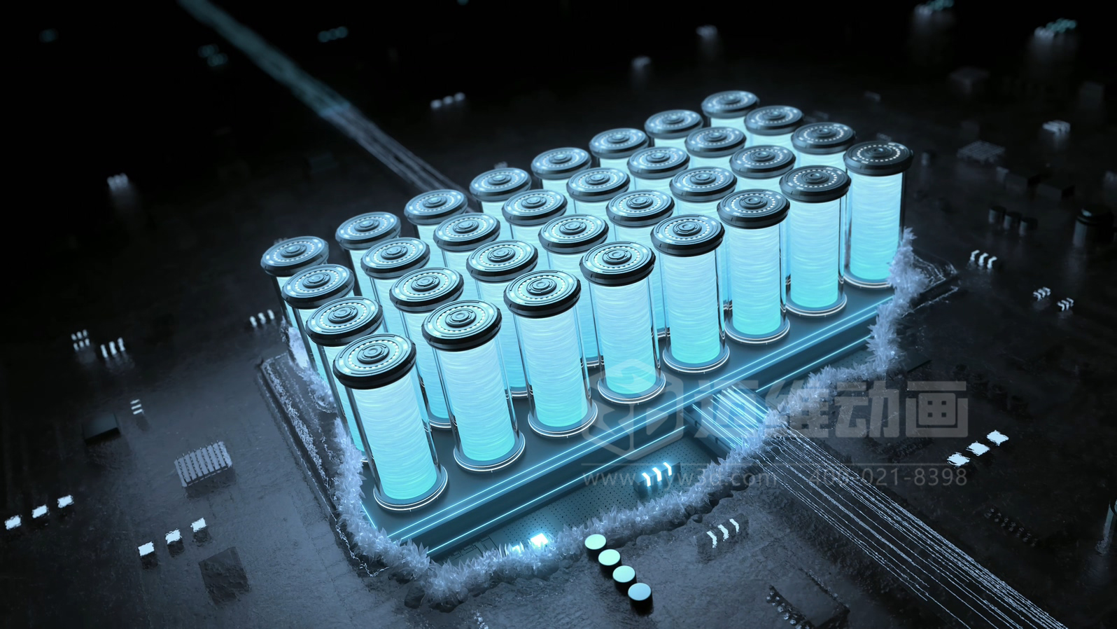 光伏儲(chǔ)能還能這樣「看」？三維動(dòng)畫(huà)鏡頭下的儲(chǔ)能電池簇充放電過(guò)程(圖17)