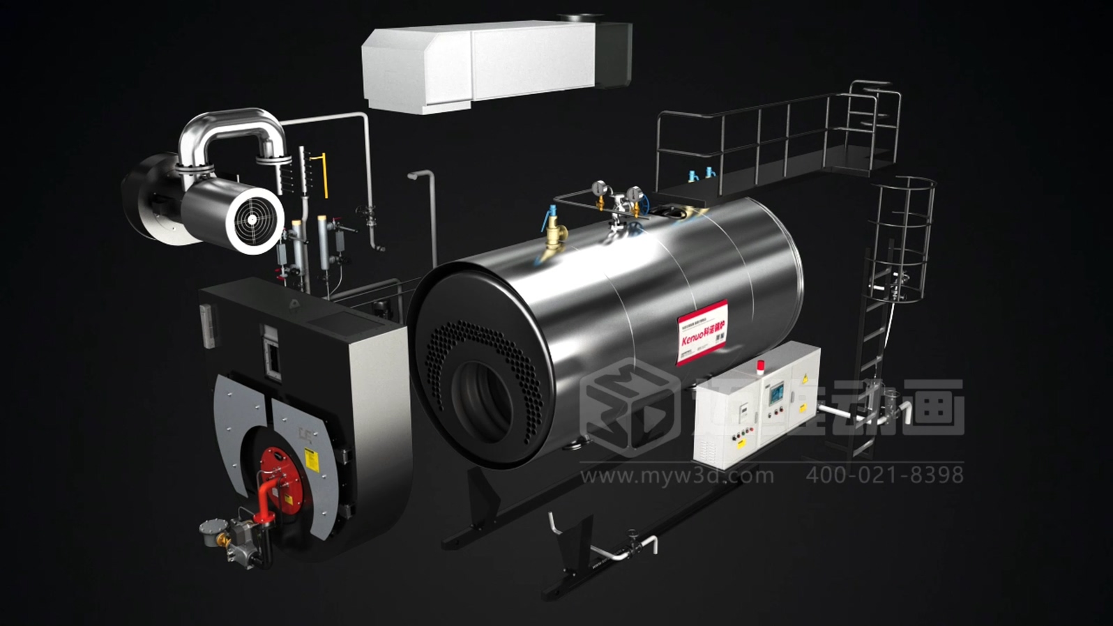 打破傳統(tǒng)展示壁壘！三維動(dòng)畫「拆解」鍋爐，低成本實(shí)現(xiàn)高成果演示(圖5)