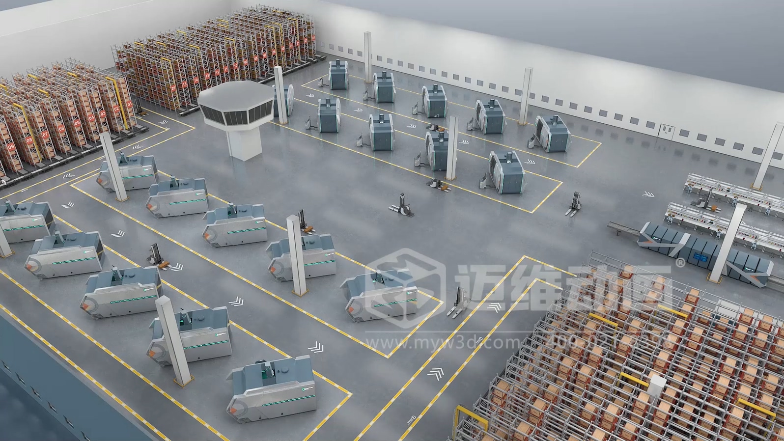 聯(lián)合智控超級工廠生產(chǎn)線三維動畫(圖6)