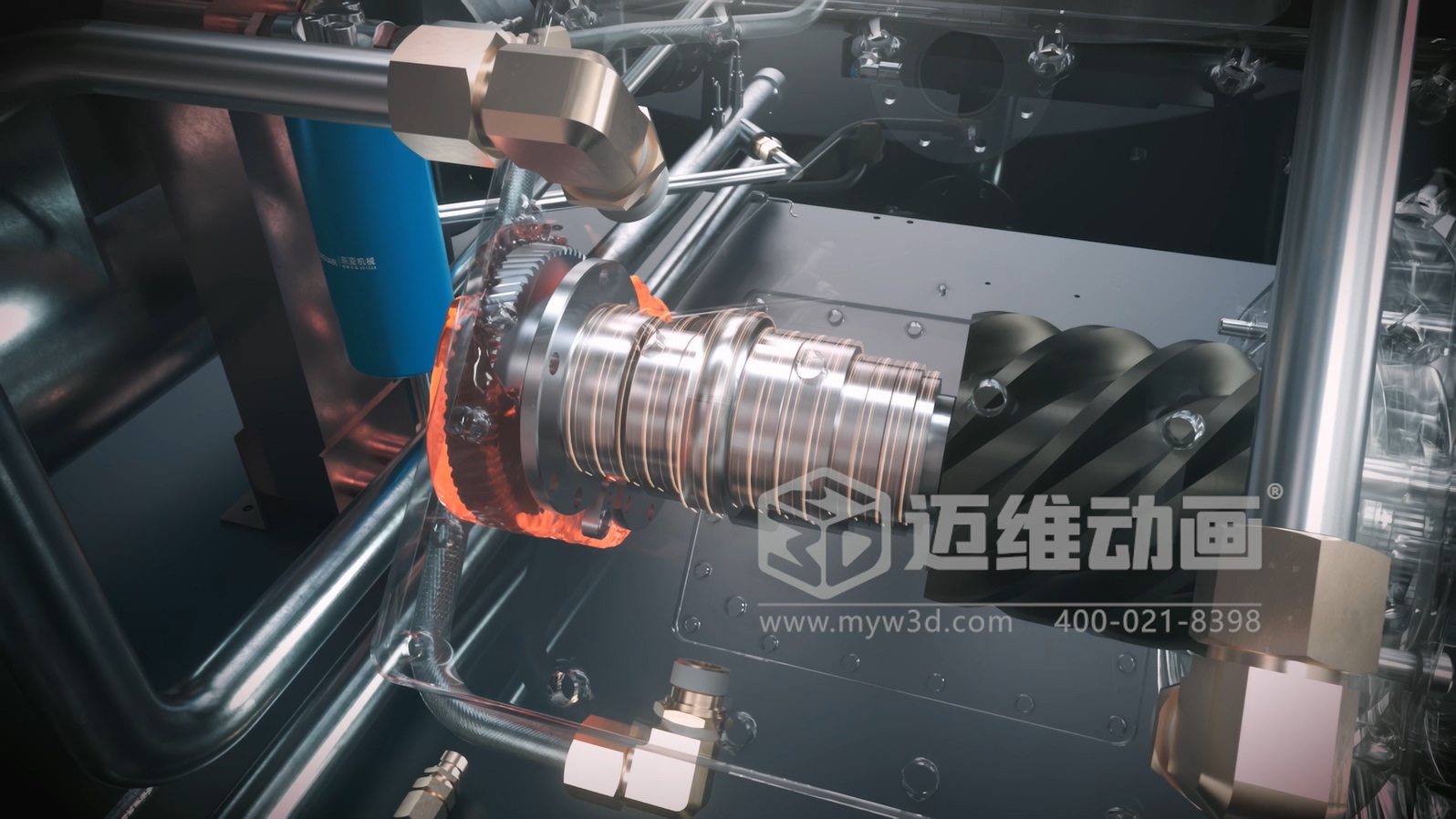 看案例說話：某頭部空壓機(jī)品牌用三維動畫，拿下千萬訂單的秘密！(圖8)