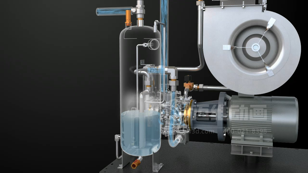 看案例說話：某頭部空壓機(jī)品牌用三維動畫，拿下千萬訂單的秘密！(圖7)