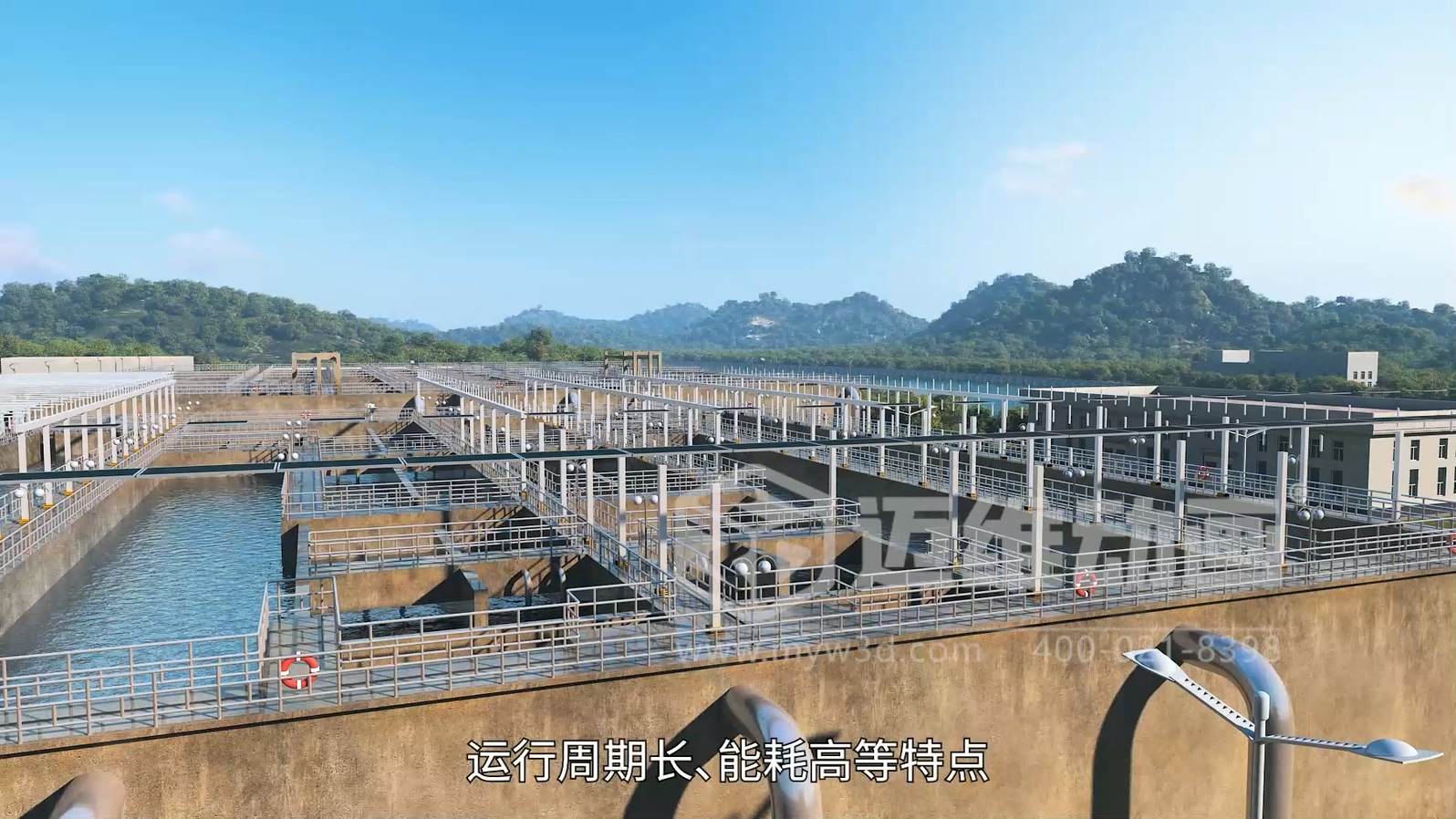 污水廠+光伏綜合能源應(yīng)用解決方案三維動(dòng)畫(huà)展示(圖1)