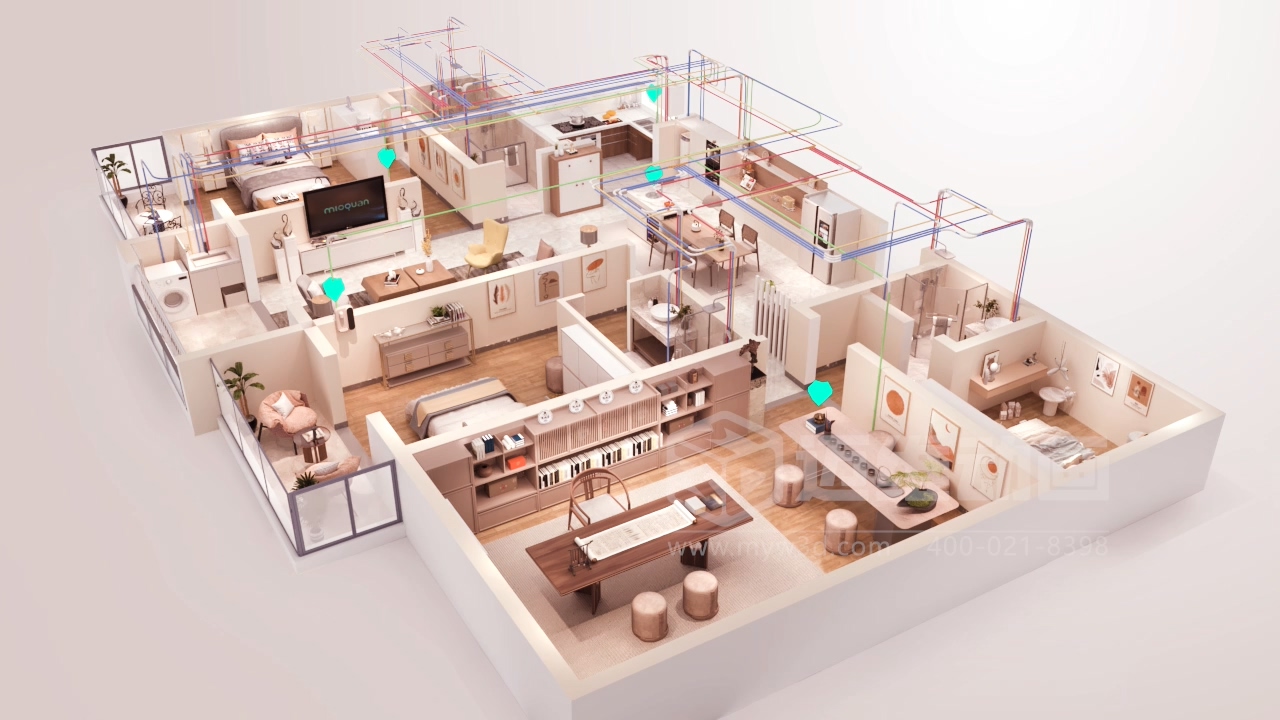 微觀鏡頭 + 宏觀場景！管道建材三維動畫：材質(zhì)、工藝、場景適配一站看懂！(圖5)