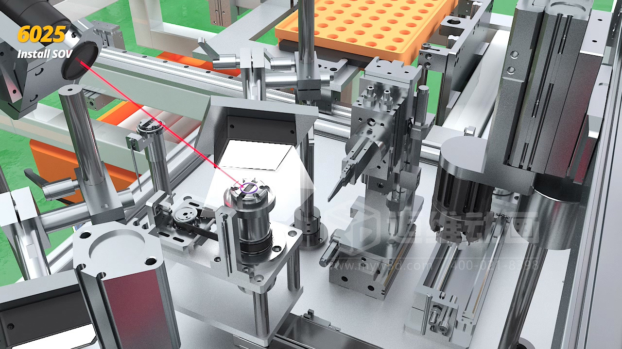 3D 動(dòng)畫透視新能源汽車自動(dòng)化產(chǎn)線！零部件流轉(zhuǎn)、精準(zhǔn)裝配全程可視化，一眼看懂硬核智造(圖4)
