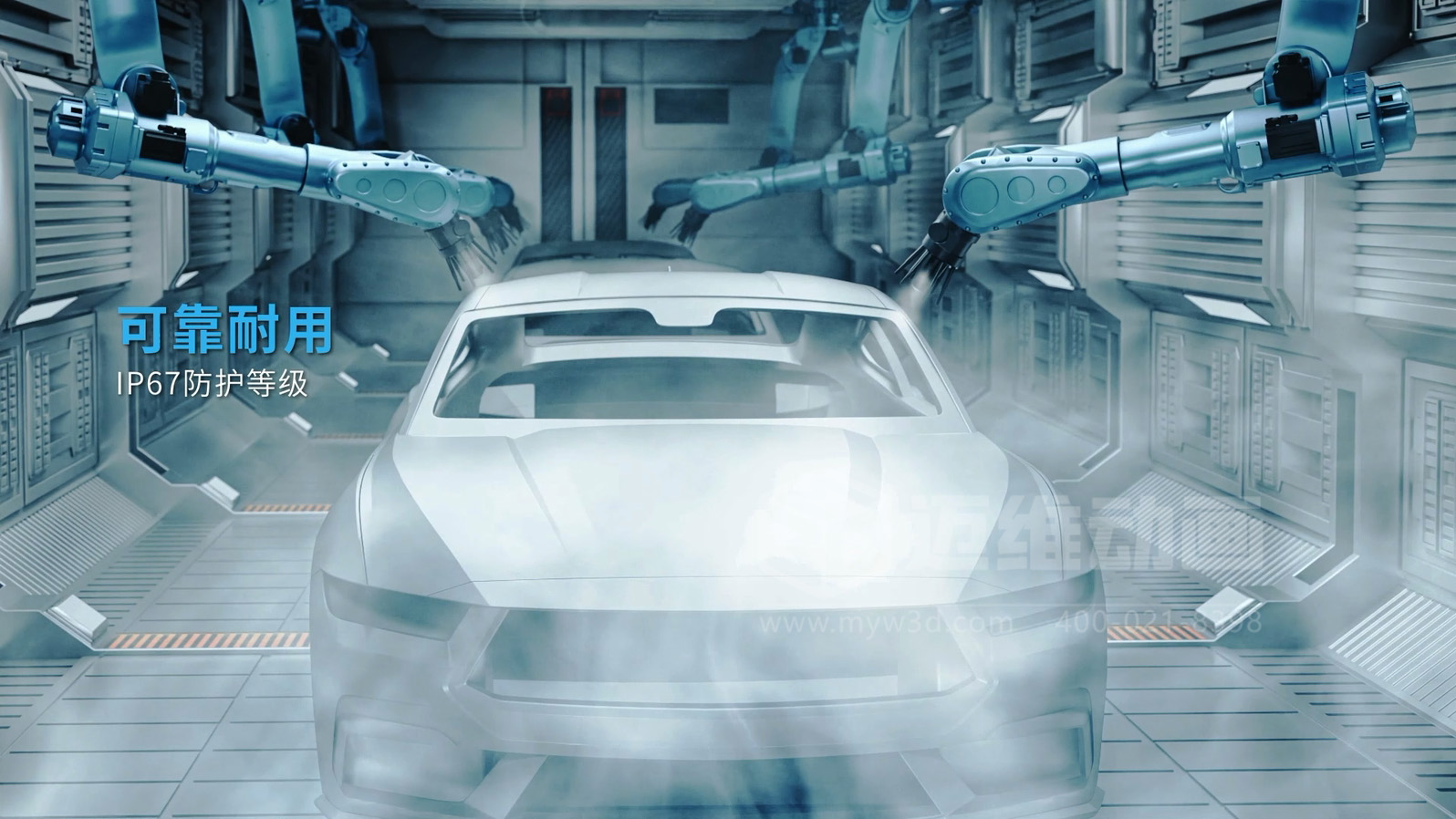 3D 動(dòng)畫透視新能源汽車自動(dòng)化產(chǎn)線！零部件流轉(zhuǎn)、精準(zhǔn)裝配全程可視化，一眼看懂硬核智造(圖6)