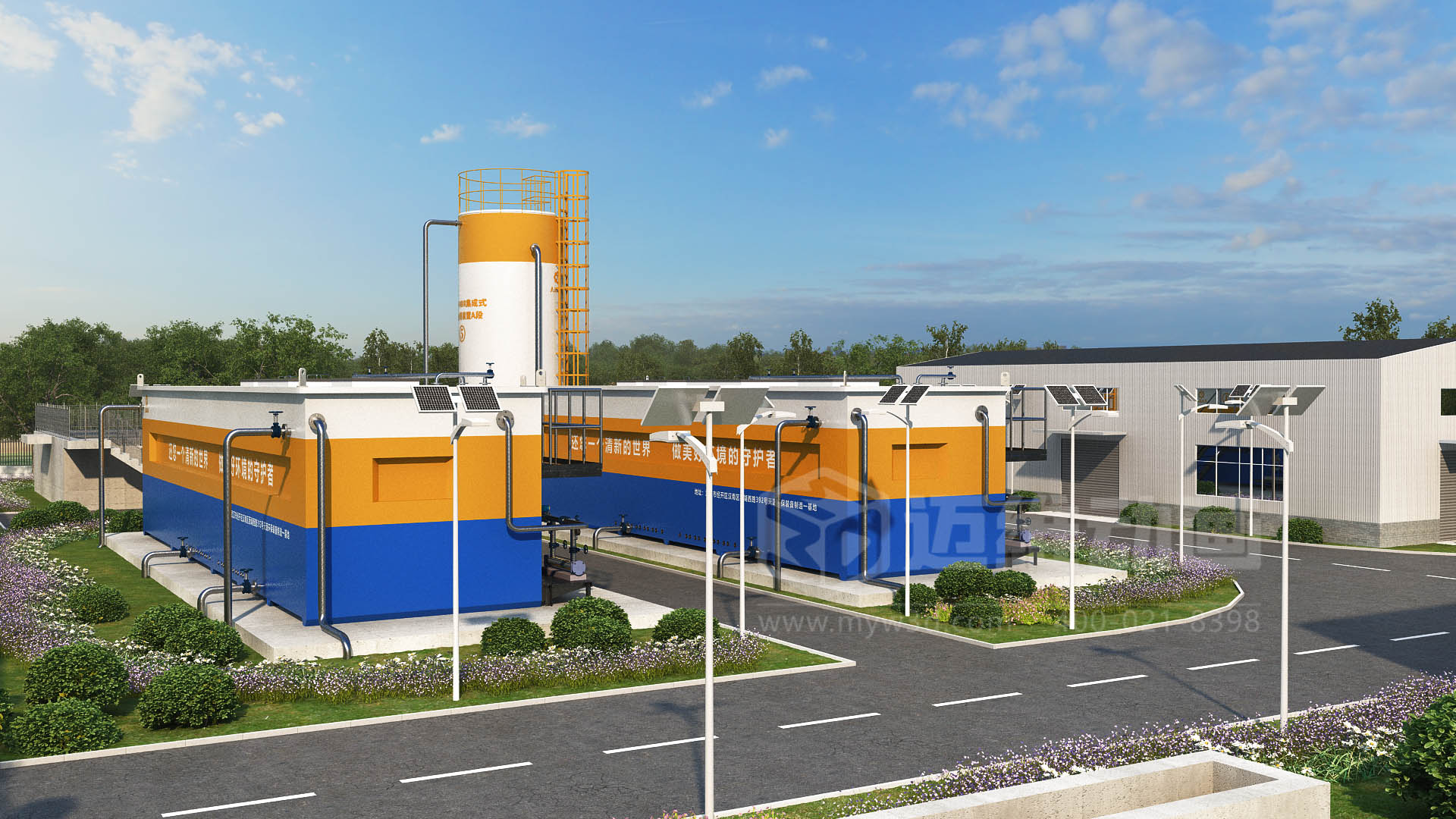 驚爆！三維動畫全方位展示鄉(xiāng)鎮(zhèn)污水一體化處理工藝，環(huán)保企業(yè)機(jī)遇來襲(圖2)